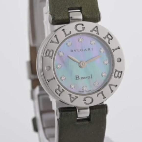 BVLGARI Diamond Mother of Pearl B-Zero1 BZ22S 22mm Petite Ladies Watch - Picture 2 of 2